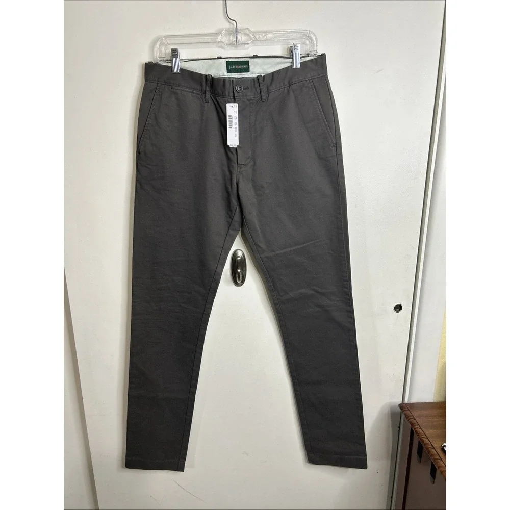 NWT J.Crew Men's Pant 484 Slim Fit‎ W31 L34 Gray